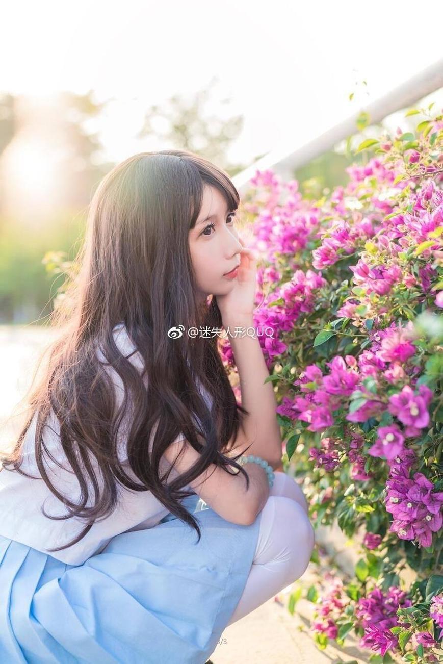 迷失人形QUQ白色礼服，唯美原图欣赏。